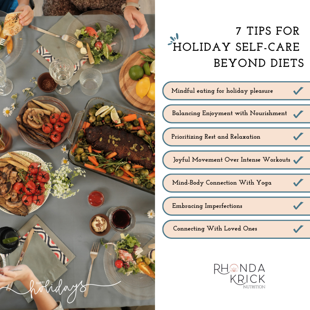 Holiday self-care tips beyond dieting