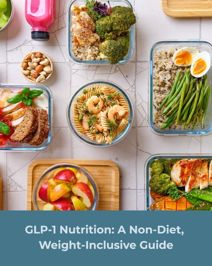 GLP-1 nutrition represented by healthy, balanced eating 